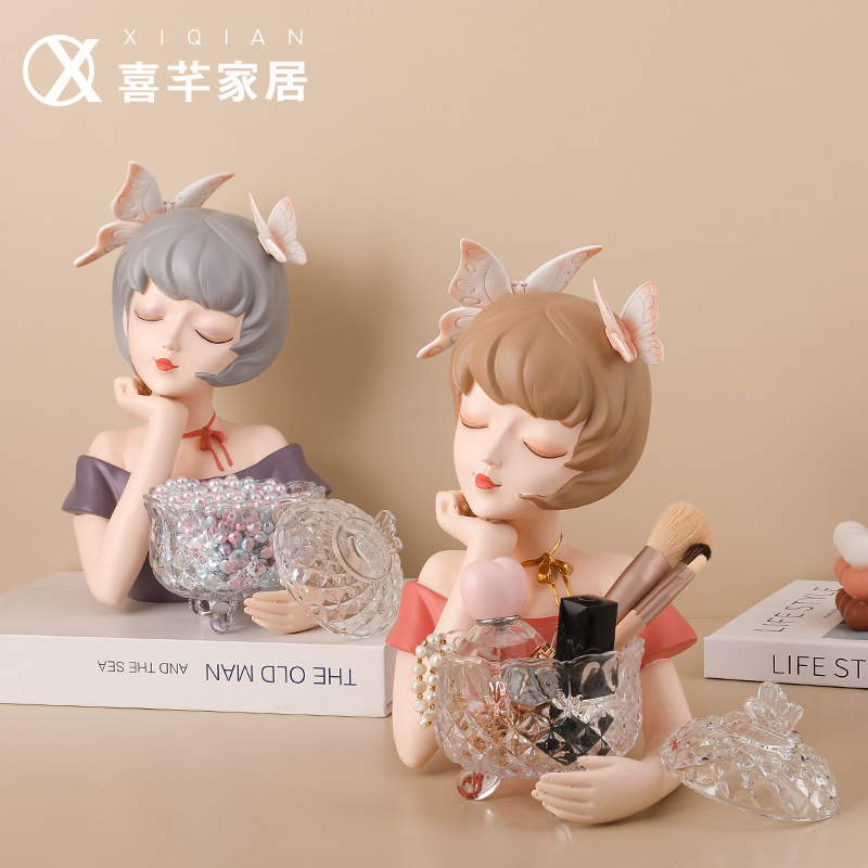 少女心萌化了！客厅装饰品摆件