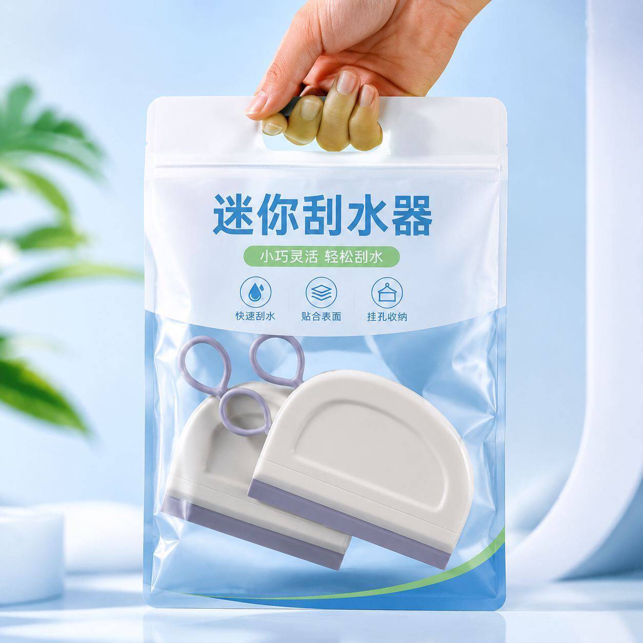 2026新款】迷你拖把小刮水器浴室卫生间洗手台擦玻璃神器清洁工具