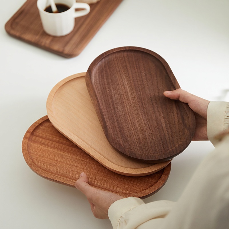 相思木榉木黑胡桃乌檀木餐盘