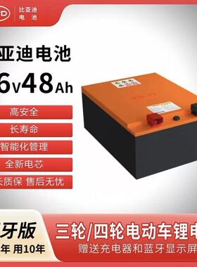 比亚迪48V24Ah60V72V锂电池电动三轮车专用全新电芯质保5年大容量