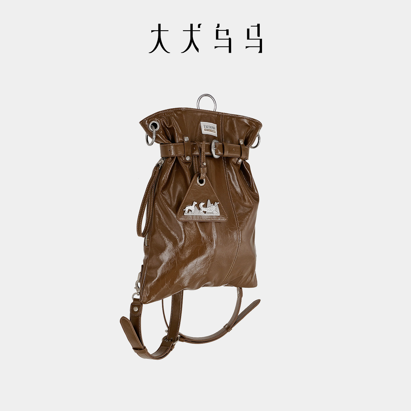 大犬乌马·渔夫包2026新款原创设计单肩斜挎包高级感大容量双肩包
