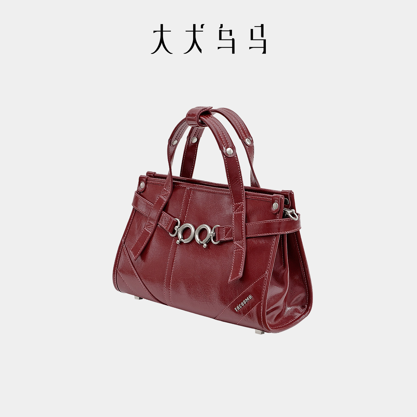 大犬乌马&middot;马衔袋2026新款马年红色手拎包高级感手提斜挎托特包