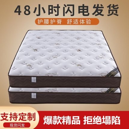 弹簧床垫20cm加厚1.8米双人1.2米单人椰棕乳胶软硬两用席梦思床垫