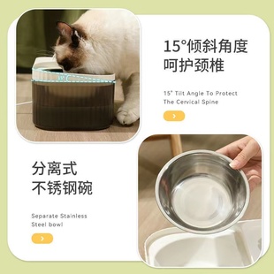 宠物器自动循环猫咪饮水机不湿嘴喂食饮水机一体狗狗喝水宠物用品