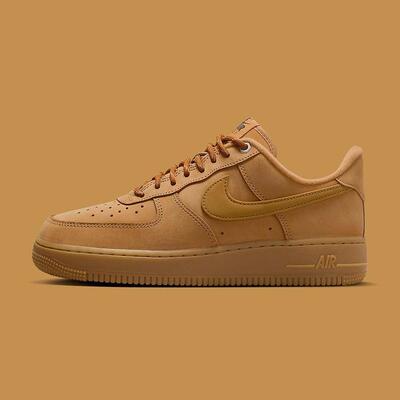 NIKE耐克女鞋AIR FORCE 1 07小麦空军一号AF1休闲板鞋FZ7372-200