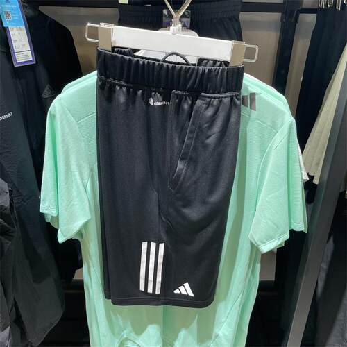 Adidas/阿迪达斯短裤男宽松透气梭织休闲五分裤速干运动裤 HR8726