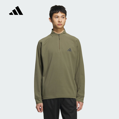 adidas阿迪达斯卫衣男2025冬休闲宽松半拉链套头衫KB5210 KB5211