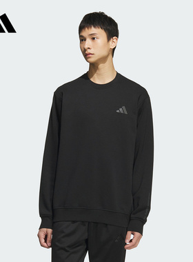 adidas阿迪达斯运动卫衣男2025冬季休闲圆领套头衫KB5204 KB5206