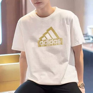 Adidas阿迪达斯短袖 II3468 男子透气宽松休闲运动服圆领t恤II3466