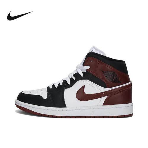 Nike耐克男鞋2025春季AIR JORDAN 1 MID AJ1运动休闲鞋HF3216-102