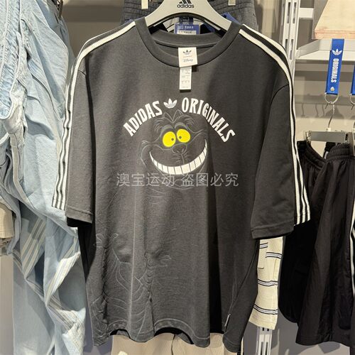 阿迪达斯三叶草短袖男2026夏迪士尼联名款运动T恤 KX5312 KY6270