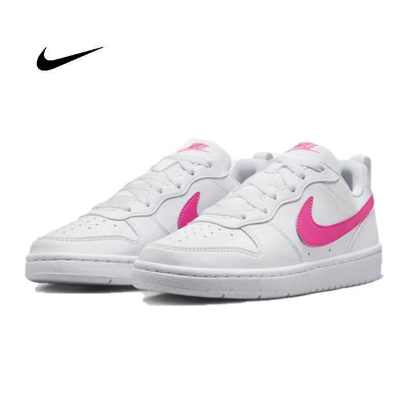nike耐克大童鞋女款COURT BOROUGH低帮白运动休闲板鞋DV5456-113