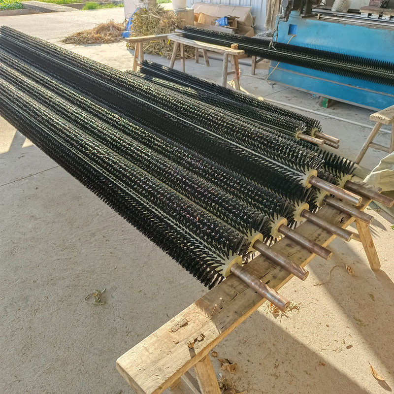 洗沙厂滚筒筛毛刷 筛沙机防堵滚刷 尼龙毛刷辊 空心尼龙刷耐磨