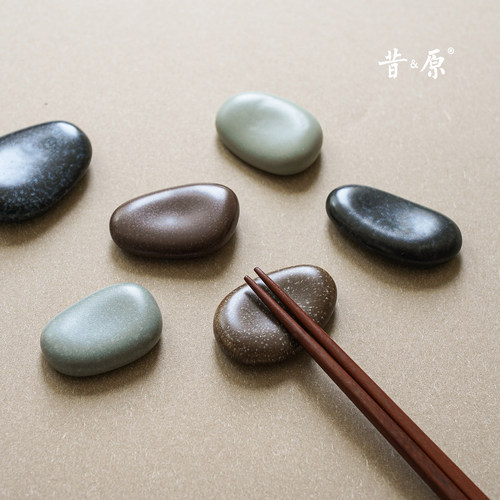创意设计丨鹅卵石陶瓷筷托