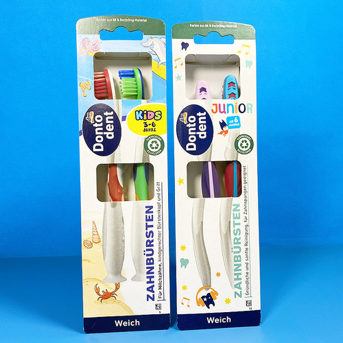 德国青少年儿童牙刷中硬毛6到12岁3岁以上换牙期中大童去黄黑牙渍