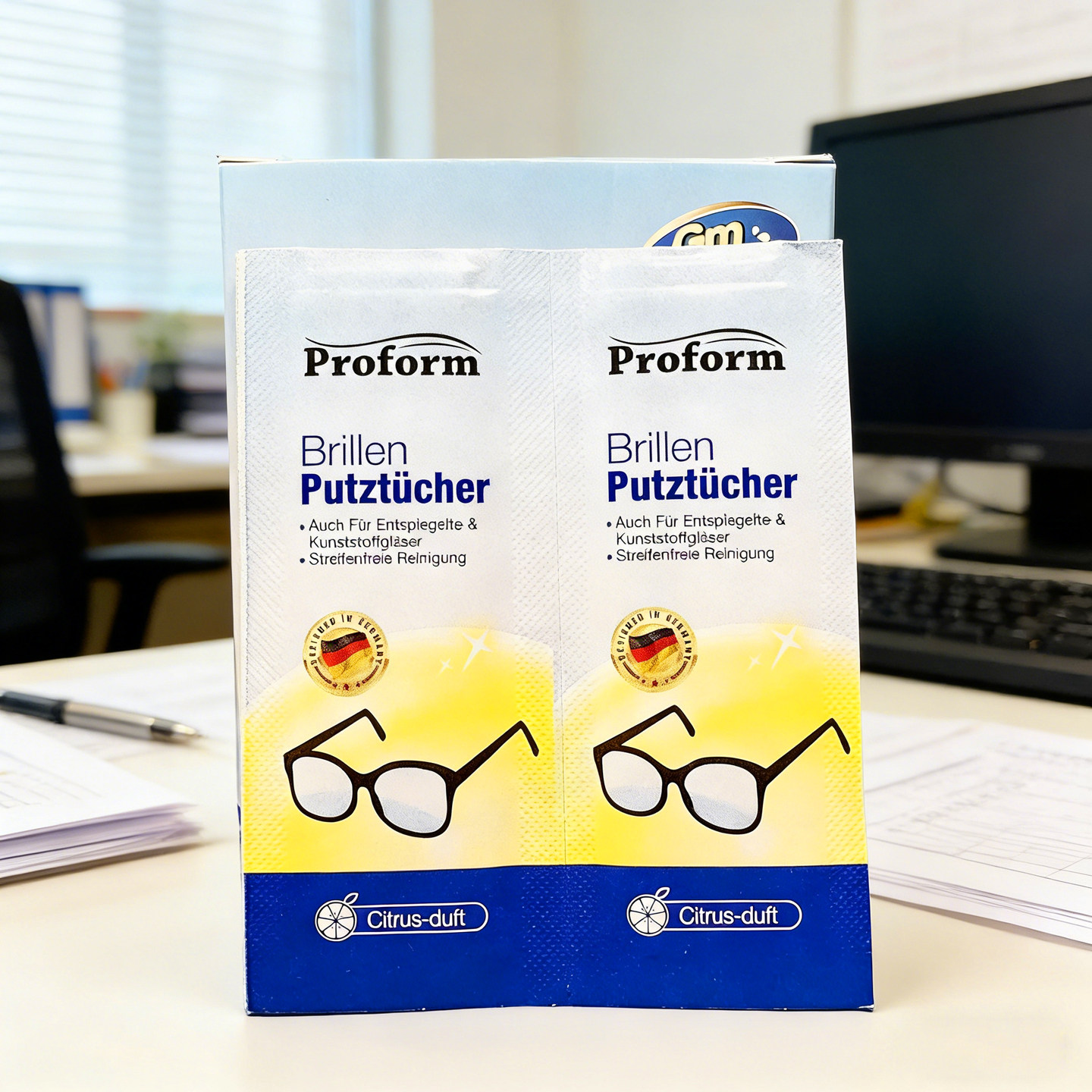 德国普乐姆擦眼镜纸独立包装手机相机电脑屏幕专用清洁湿纸巾防雾