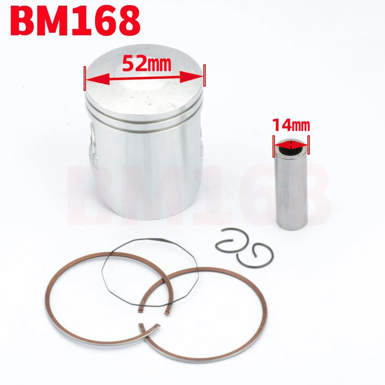 摩托车发动机件气缸活塞适用于YAMAHA BWS100两冲程4VP 活塞套件