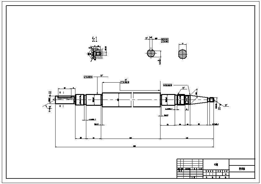【gy15-02】传动轴的机械加工工艺规程设计/cad图纸说明书资料