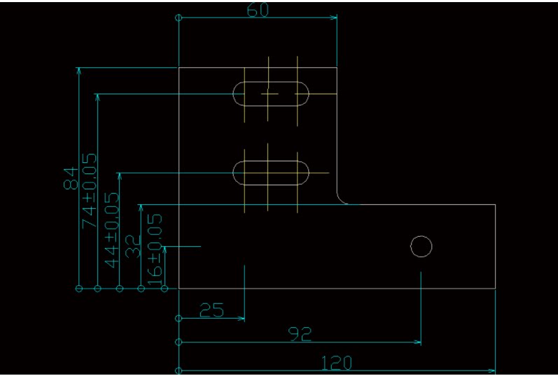 【cm045】l形导电片落料冲孔冲压复合模具设计/cad图纸说明书资料