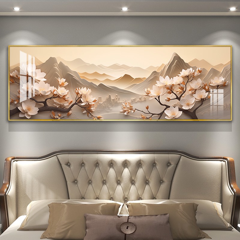 主卧室背景墙装饰画轻奢床头挂画