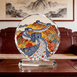 长城摆件中式国风工艺品客厅玄关摆设山河壮阔家居装饰收藏装饰品