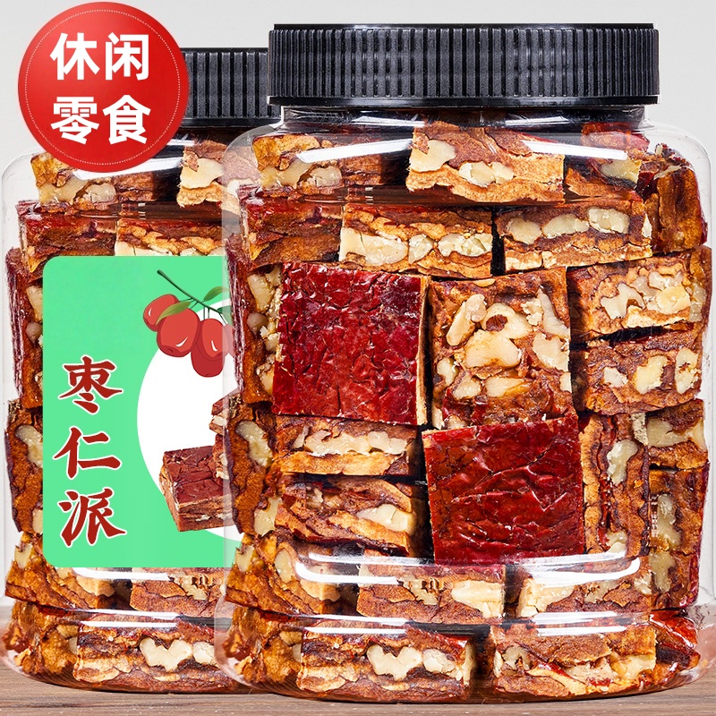 山姆超市枣仁派官方旗舰店正宗新疆红枣夹心派灰枣夹核桃解馋零食