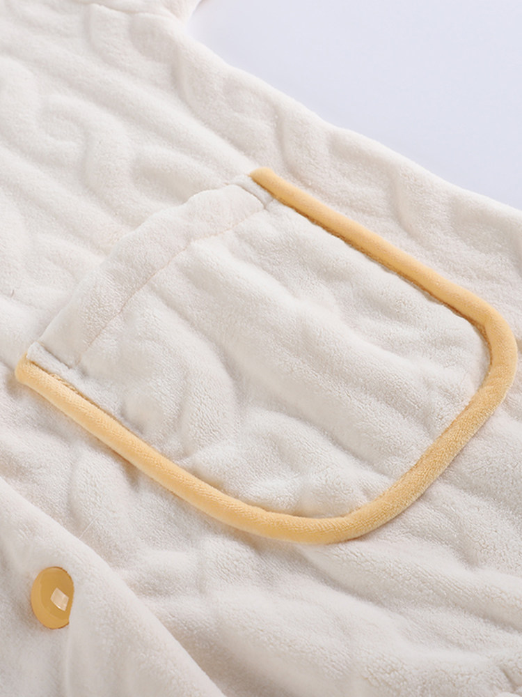 겨울 여성용 산호 벨벳 커플 잠옷 두꺼워지고 벨벳 가정복 플란넬은 인터넷 연예인 스타일 남성 겨울 밖에서 입을 수 있습니다