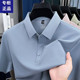 男士 休闲半袖 新款 夏季 冰丝短袖 t恤中青年翻领薄款 弹力体恤Polo衫