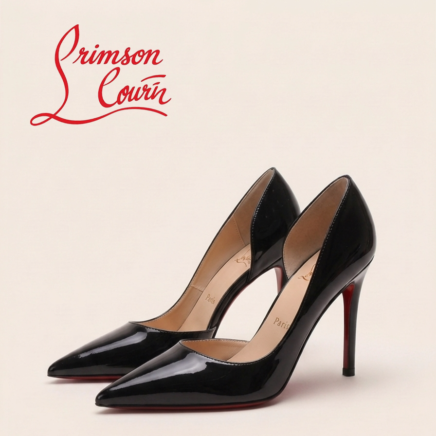 经典红底黑色侧空高跟鞋女细跟2026春季新款10CM真皮性感尖头单鞋