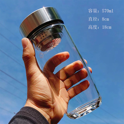 单层加厚玻璃杯高硼硅耐高温玻璃