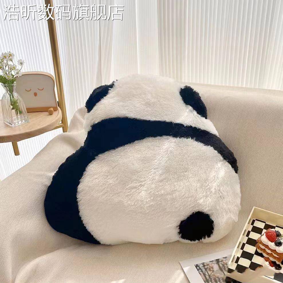 浩昕熊猫背影抱枕玩偶可爱沙 发宿舍学生床头睡觉靠背垫网红飘窗腰枕头
