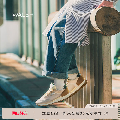 多巴胺复古网面透气女运动鞋