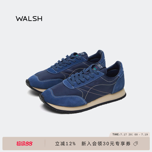 walsh慢跑鞋轻便男女款复古