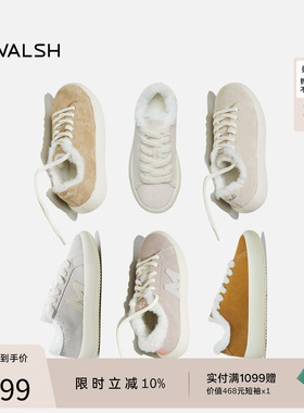 Norman Walsh×BluMali 联名 秋冬新款厚底加绒雪地鞋保暖毛毛鞋