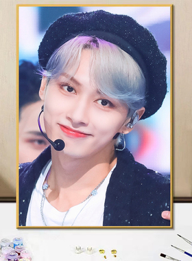 Seventeen男团文俊辉手绘填色画