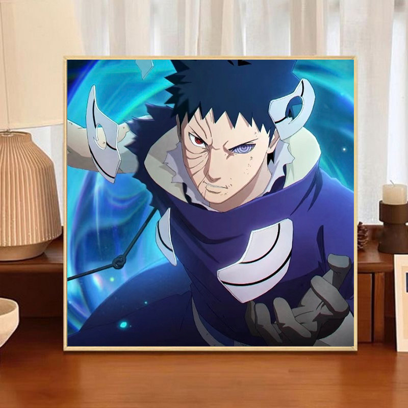 宇智波带土儿童手绘填色画画礼物