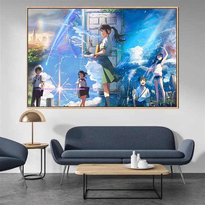 铃芽之旅草太动漫人物手绘填色画