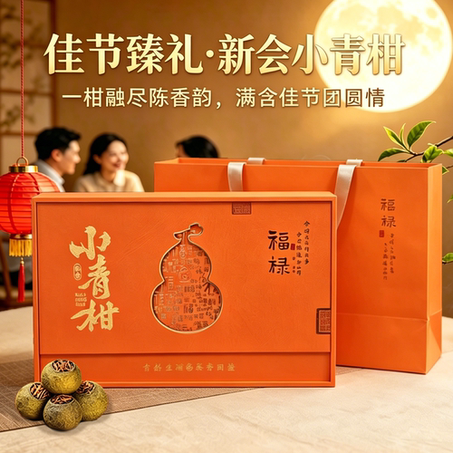 新会小青柑普洱生晒陈皮桔普茶