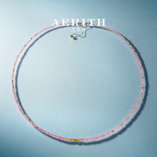 AERITH高级珠宝 天然尖晶石珠串可叠戴DIY搭配女颈饰