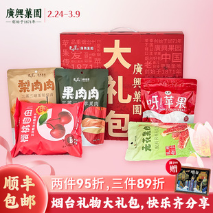 【闪购】广兴果园烟台年货礼物果干大礼包苹果脆片果肉肉樱桃零食