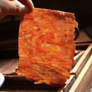 潮汕潮州特产强龙腊味中山老店炭烧猪肉脯正宗猪肉干强龙强能110g