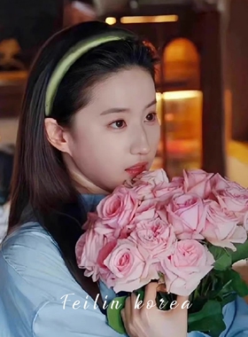 刘亦菲同款发箍绿色细发卡女款高级感头箍夏天2025年新款发捆夏季