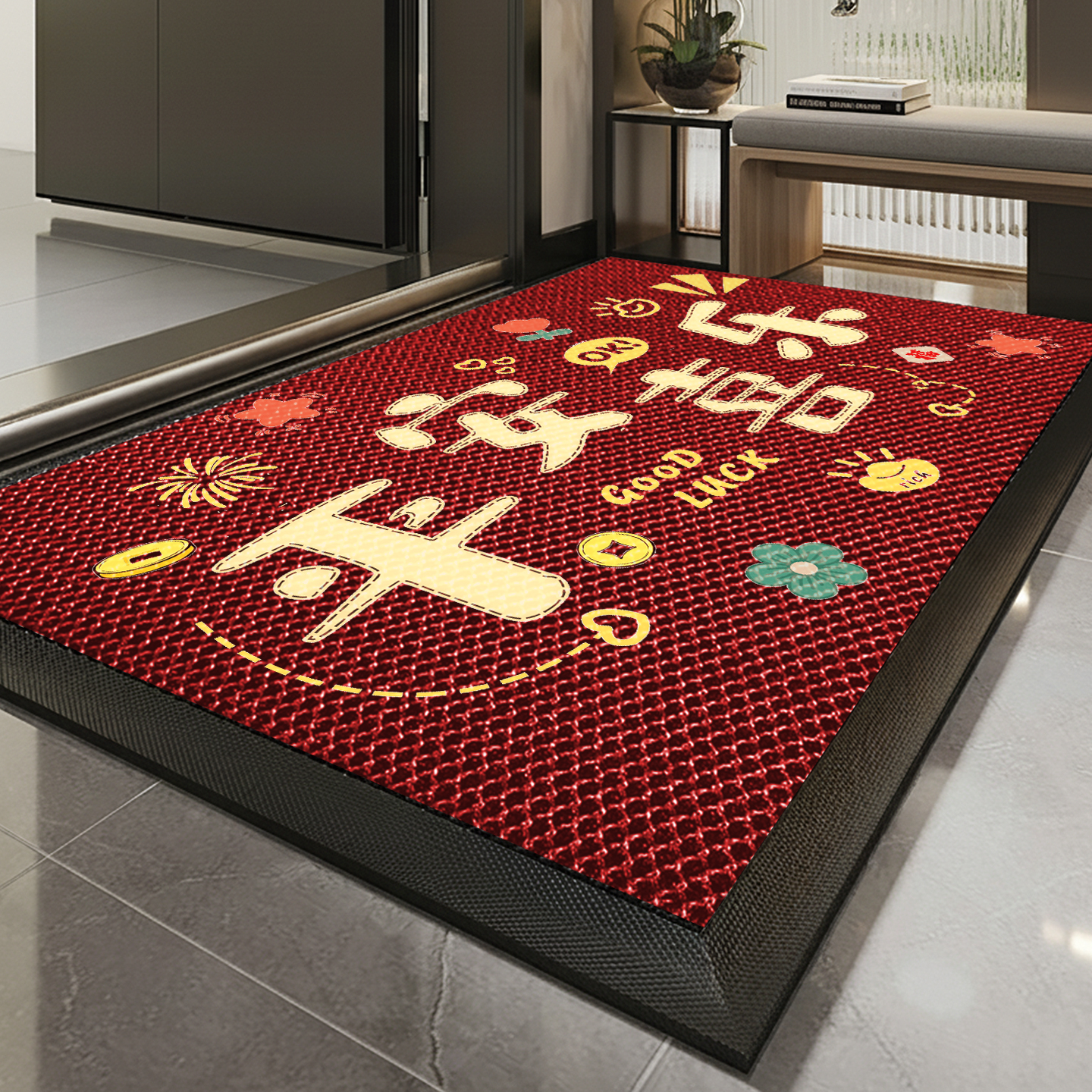 入户门地垫高端尼龙弹力防滑脚垫