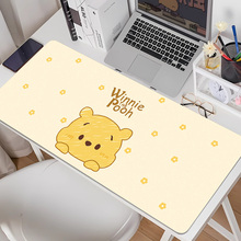 维尼小熊超大号鼠标垫家用桌垫办公桌面定制电脑键盘垫子女生护腕