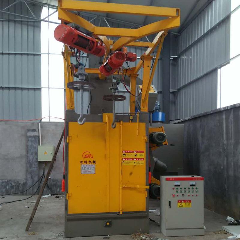 厂抛家吊KDA钩机式抛丸 钢机材产品除锈清理 铁质商品丸除锈机