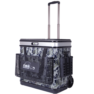 钓哈哈硬盖钓箱拉杆箱活鱼钓鱼桶
