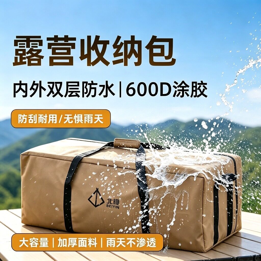 加厚牛津布户外野餐收纳包