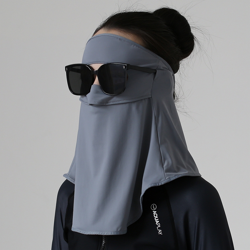 夏季防晒面罩头套式UPF50+遮全脸