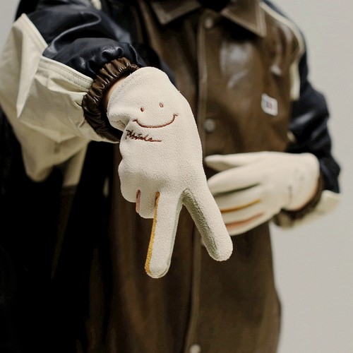 ins可爱触屏摇粒绒手套学生卡通