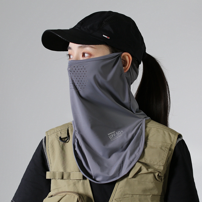 夏季男女冰丝面料防晒面罩